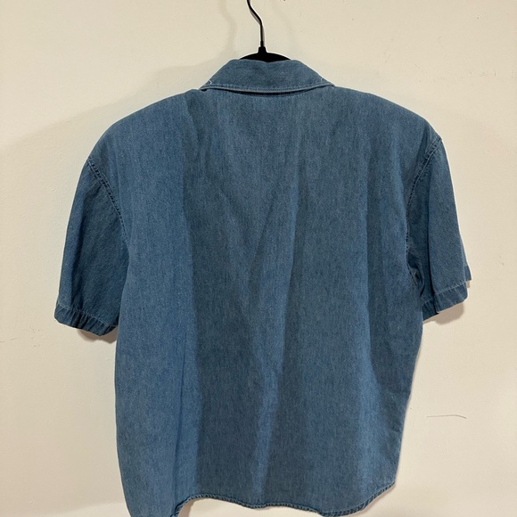 Vintage Capacity Short Sleeve Embroidered Button Down - Picture 3 of 3